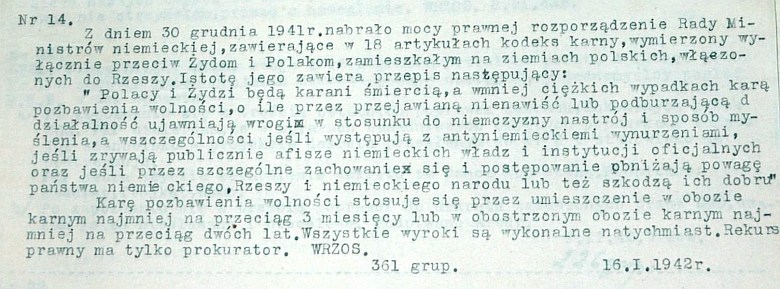 Niemieckie porządki w okupowanej Polsce