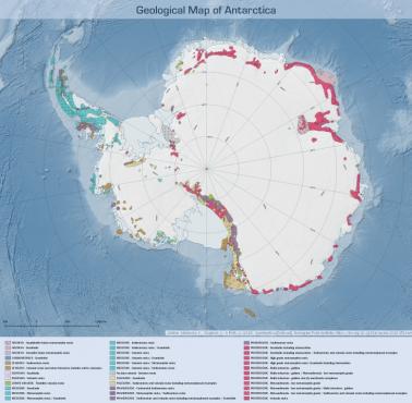 Geologiczna mapa Antarktydy