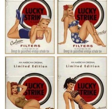 Reklama papierosów z lat 40-stych