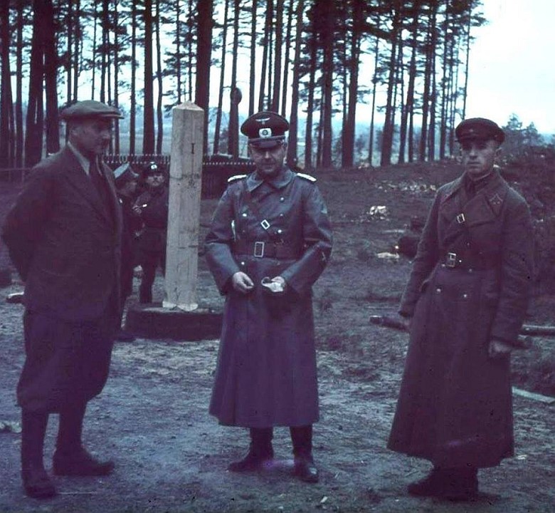 Spotkanie sojuszników na granicy niemiecko-sowieckiej pod Augustowem, jesień 1939 roku