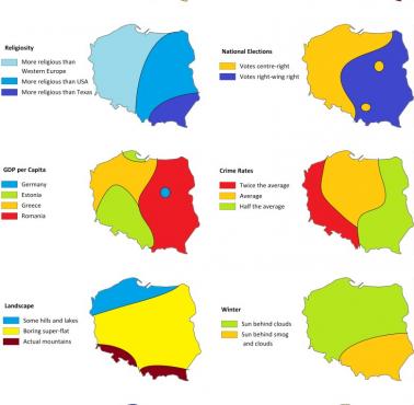 10 sposobów dzielenia Polski