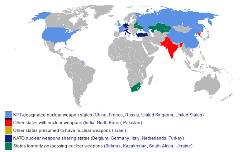 Broń atomowa na świecie i jej status