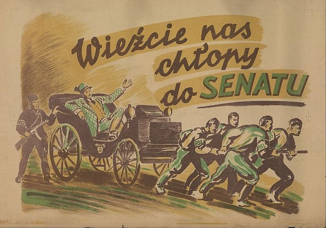 Komunistyczny plakat propagandowy z 1947 roku