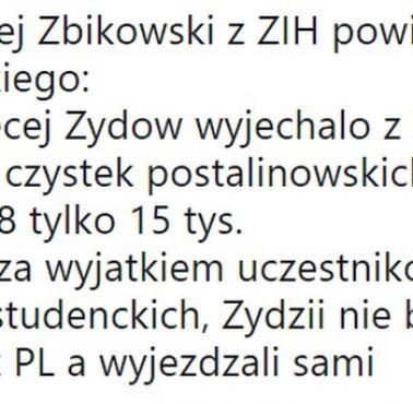 Prof. Andrzej Żbikowski "w 1968, za wyjątkiem uczestników protestów studenckich ..."