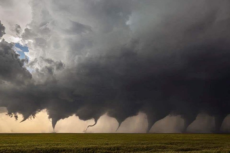 Ostatnie fazy powstawania tornada
