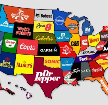 Największe amerykańskie korporacje w poszczególnych stanach USA