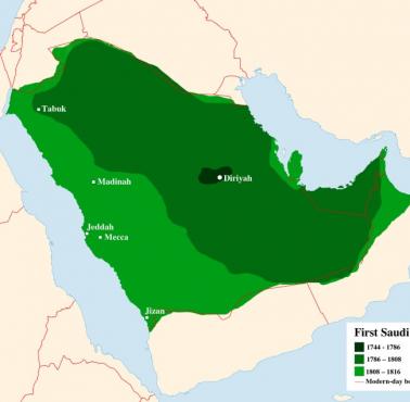 Ekspansja Arabii Saudyjskiej XVIII, XIX wieku