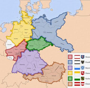 Plan podziału Niemiec zaproponowany przez Roosevelta w lutym 1945 roku