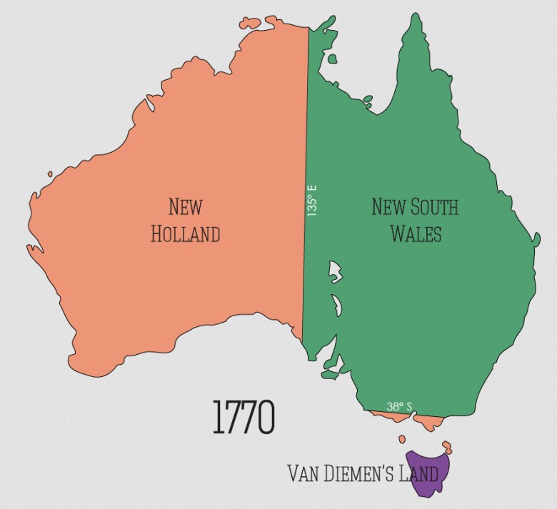Australia w 1770 roku
