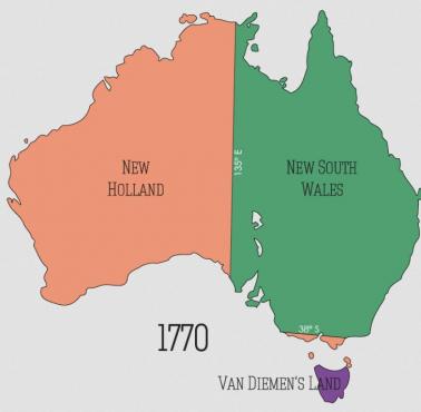 Australia w 1770 roku