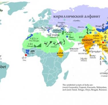 Języki pisane na świecie