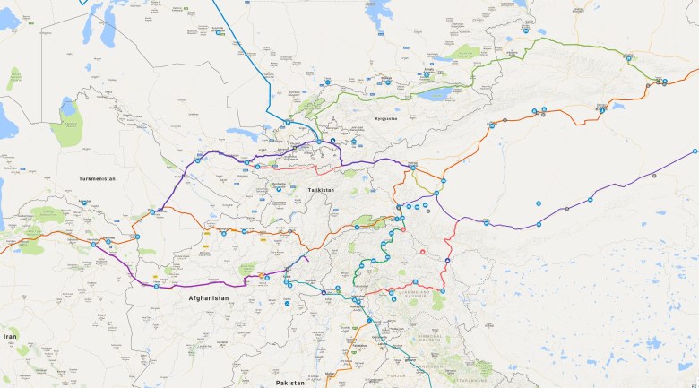 Nowy Jedwabny Szlak, Azja Środkowa