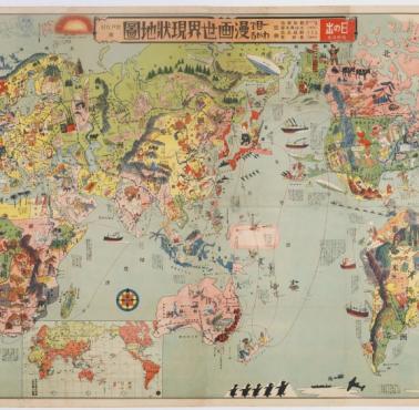 Japońska mapa świata z 1934 roku