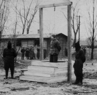 Wykonanie wyroku na niemieckim zbrodniarzu Rudolfie Hoessie, 16 kwietnia 1947, Oświęcim