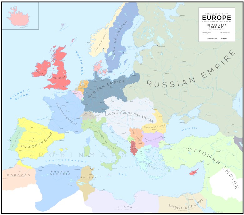 Europa w 1914 roku