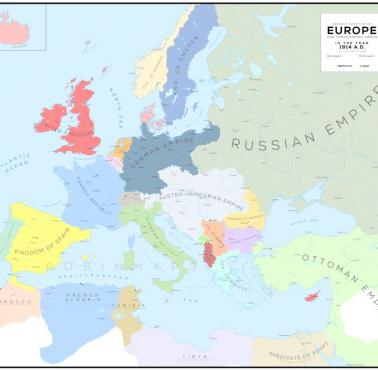 Europa w 1914 roku