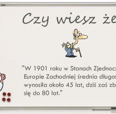 Średnia długość życia w 1901 roku