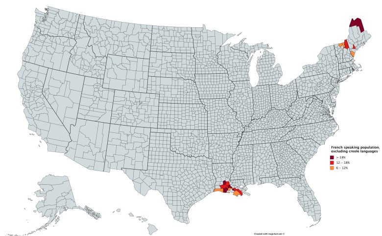 Francuskojęzyczna populacja w USA