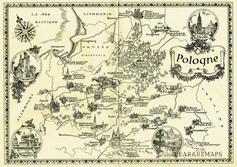 Obrazkowa mapa Polski, 1930