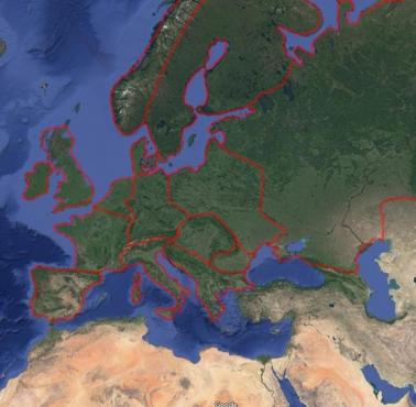 Europa podzielona naturalnymi granicami obronnymi