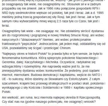 "Dominantą współczesnej Polski jest miernota" Bartłomiej Radziejewski