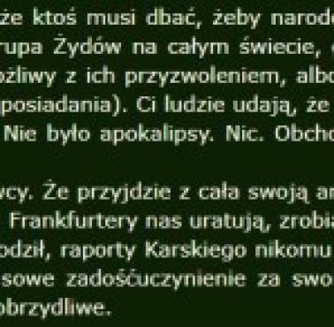 Z wywiadu śp. Antoniego Marianowicza dla "Rzeczypospolitej" (2001)