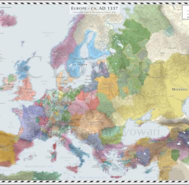 Mapa Europy z 1337 roku