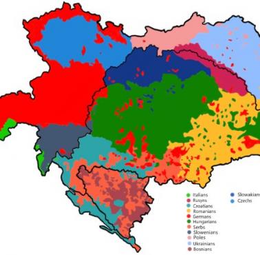 Mapa etniczna Austro-Węgier