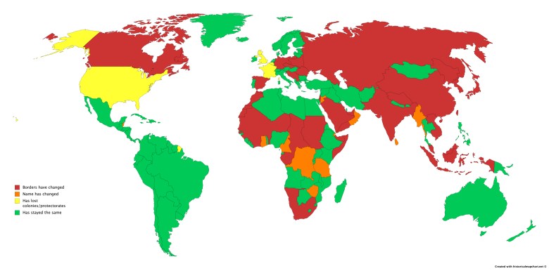 Jak zmieniła się mapa świata od 1938 roku