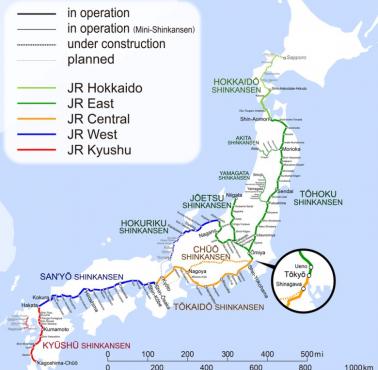Japoński system kolei dużych prędkości "Shinkansen"