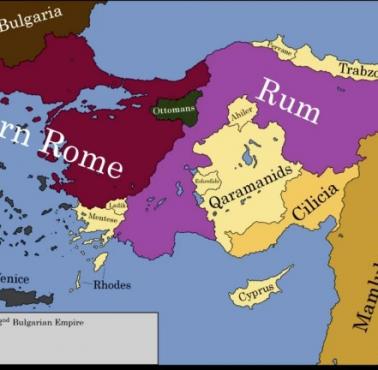 Mapa Imperium Osmańskiego, 1299 rok