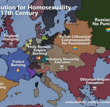 Prześladowania w tym kary za homoseksualność w XVII wieku w Europie