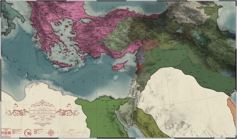 Mapa Bliskiego Wschodu 1138-1148