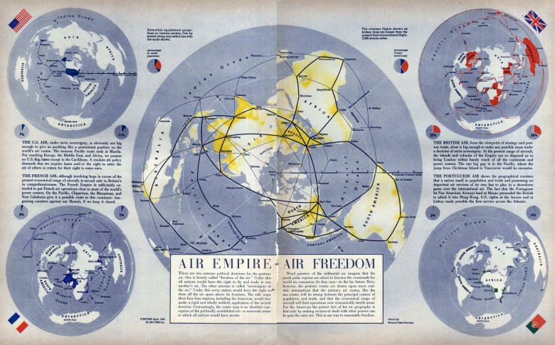 Mapa lotnicza imperiów, 1943