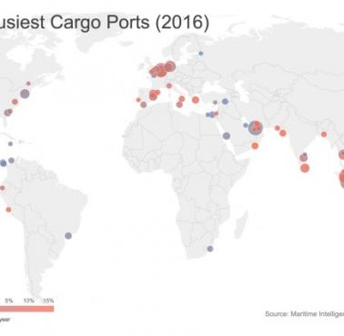 Największe porty towarowe na świecie, 2016