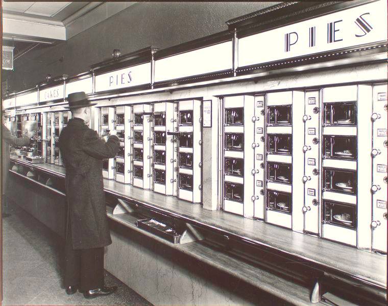 Automat z ciastami w Nowym Jorku, 1936