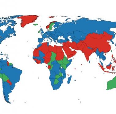 Stosunek procentowy mężczyzn i kobiet w poszczególnych państwach świata