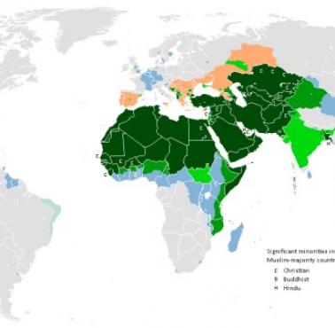 Mapa świata muzułmańskiego