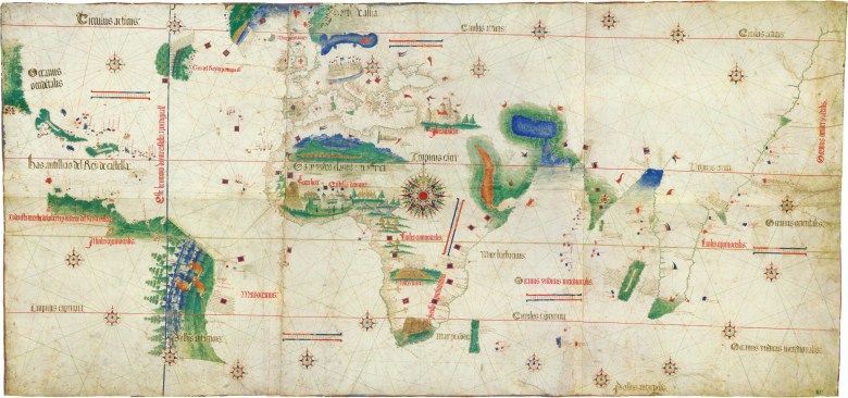 Portugalska mapa znanego świata (Cantino Planisphere) z około 1502 roku
