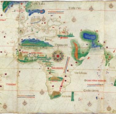 Portugalska mapa znanego świata (Cantino Planisphere) z około 1502 roku