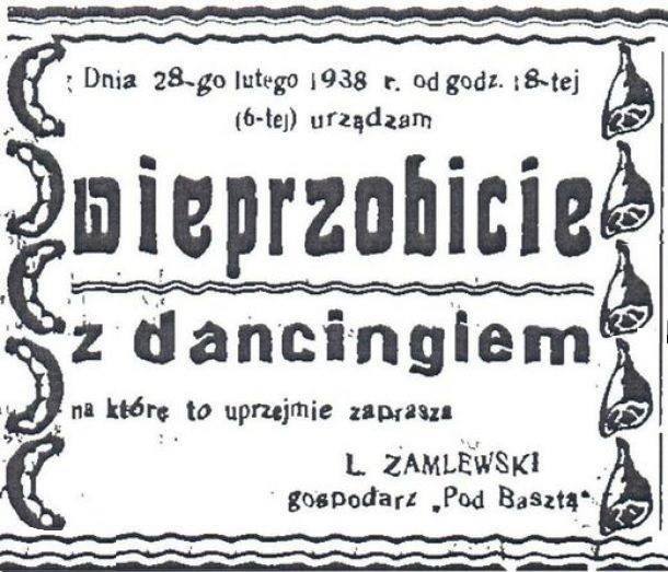 Wieprzobicie z dancingiem, 1938