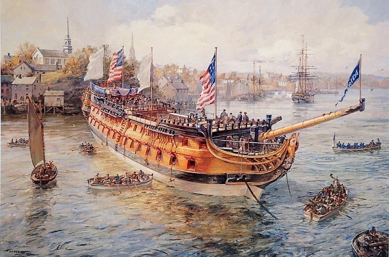 Pierwszy amerykański statek liniowy USS America