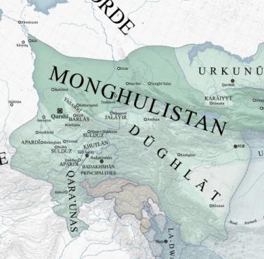 Chanaty Czagataj (1226–1348), Mogulistan (1347–1462), tureckojęzycznego państwa będącego następcą Imperium Mongołów, 1300