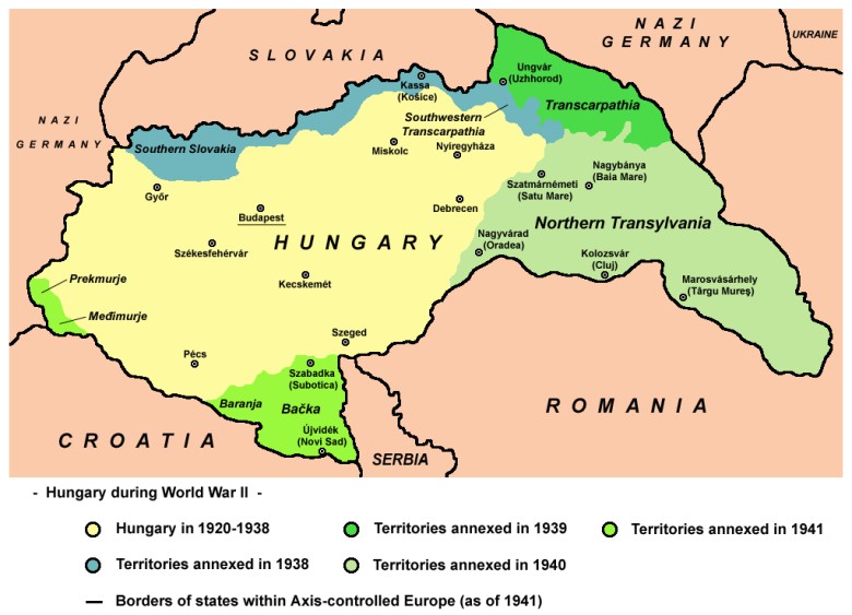 Aneksje terytorialne Węgier podczas II wojny