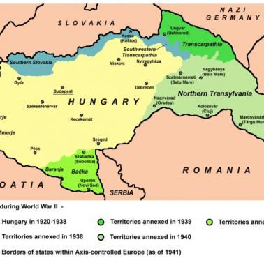 Aneksje terytorialne Węgier podczas II wojny