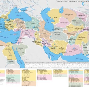 Podziały administracyjne Imperium Achemenidów (Persja), 490 rok p.n.e.