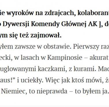 Stanisław Likiernik z dawnego wywiadu dla Newsweeka.