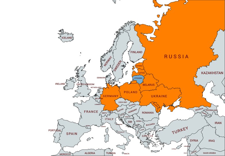 Kraje europejskie, które zostały najechane przez Litwę
