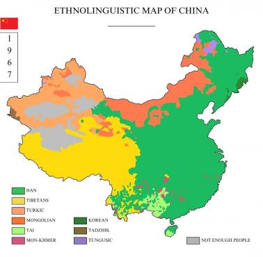 Etnolingwistyczna mapa Chin