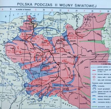 Mapa kampanii wrześniowej 1939 z 1976 roku